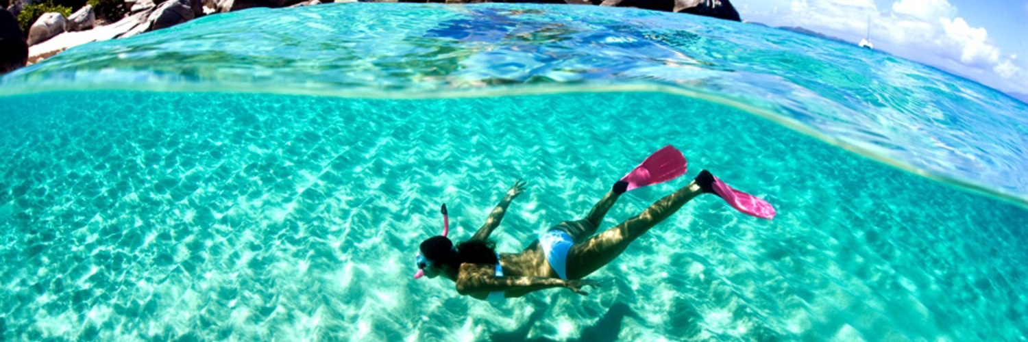 woman diving 